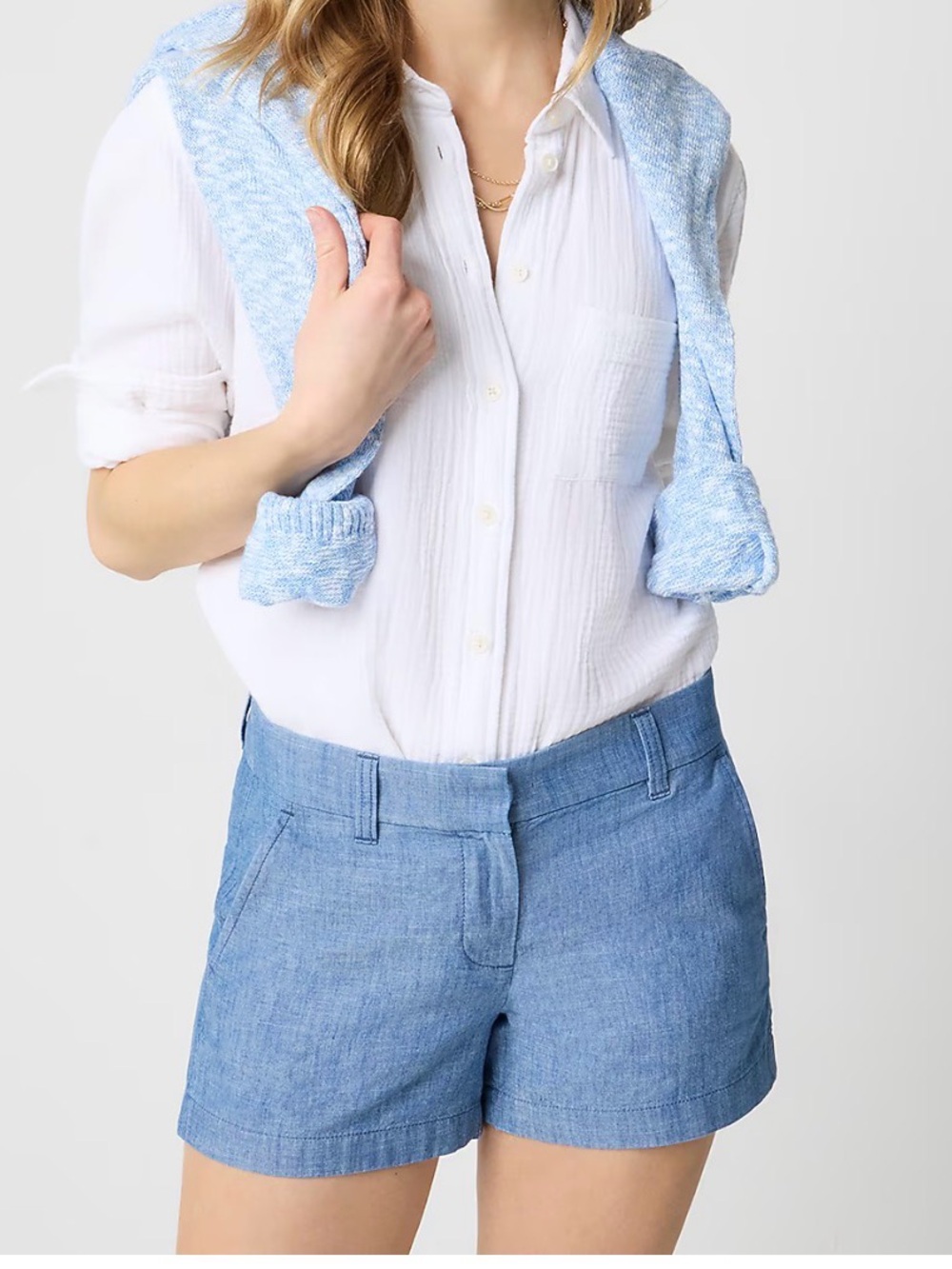J. Crew 3.5” Chambray Women’s Shorts